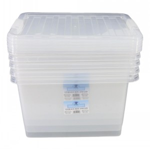 TML Clear Plastic Storage Box & Lid Size 06 (30 Litre)